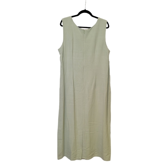 Draper's & Damon's Tropical Green Dress with Button Up Size XL - Picture 8 of 14